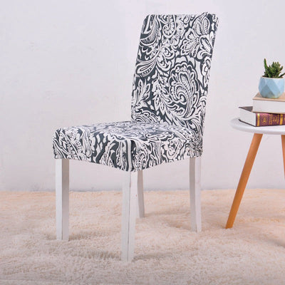 Weißer Vintage-Stuhlbezug