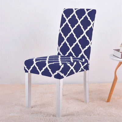 Blauer Vintage Stuhlbezug