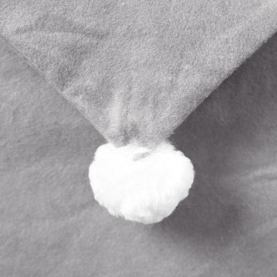 Grauer Beanie-Weihnachtsstuhlbezug