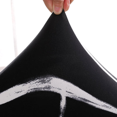 Schwarzer Bi-Stretch-Stuhlbezug