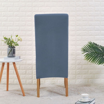 Blaugrauer großer Stuhlbezug