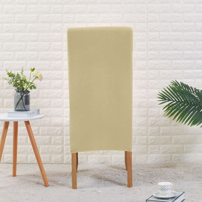 Großer cremebeiger Stuhlbezug