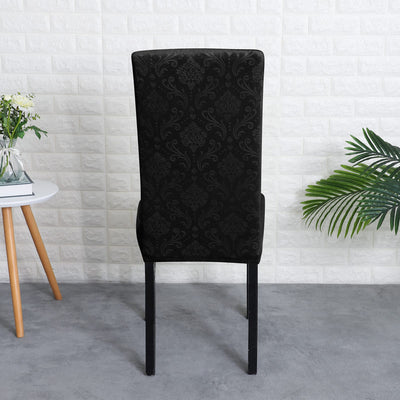 Lys Stuhlbezug aus schwarzem Samt