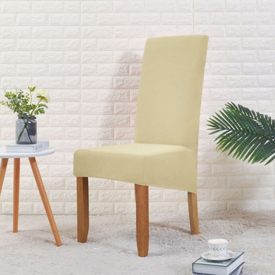 Großer cremebeiger Stuhlbezug