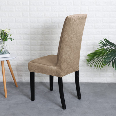 Lily Brown Samt-Stuhlbezug