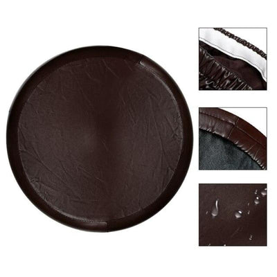 Kaffeebrauner runder Barhockerbezug
