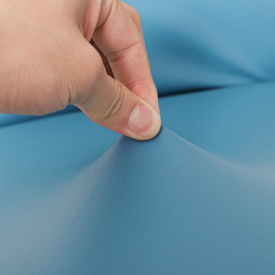 Himmelblauer Bürostuhlbezug aus Leder