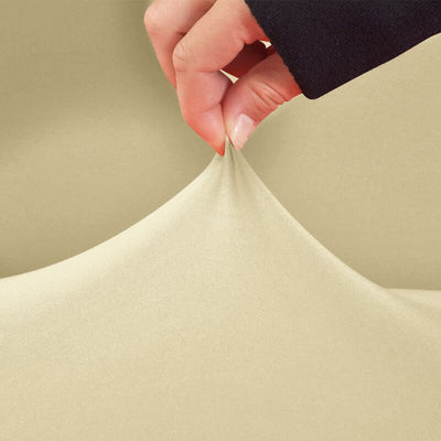 Großer cremebeiger Stuhlbezug