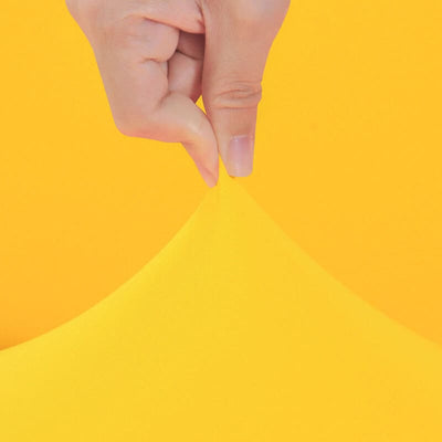 Großer gelber Stuhlbezug