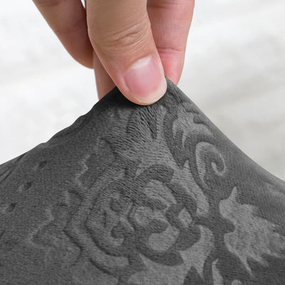 Lys Samt-Stuhlbezug, Anthrazit