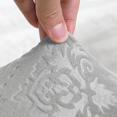 Lily Grauer Samt-Stuhlbezug