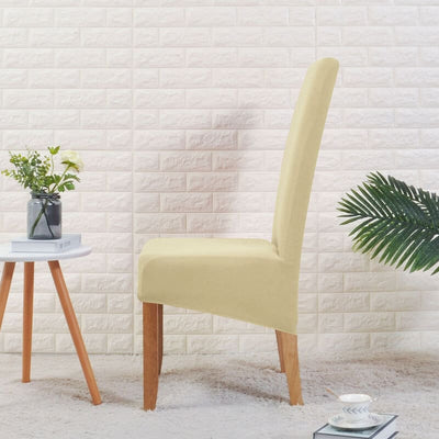 Großer cremebeiger Stuhlbezug