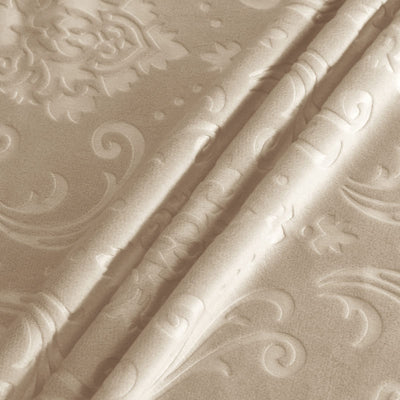 Lily Beige Samt-Stuhlbezug