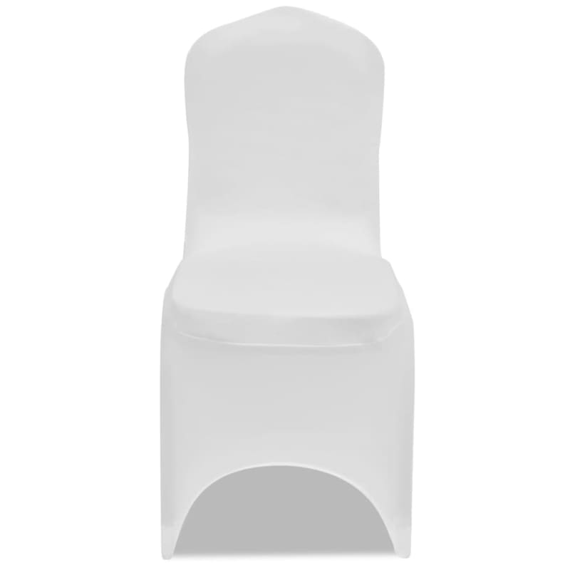 Klarer weißer Stuhlbezug für Hochzeiten