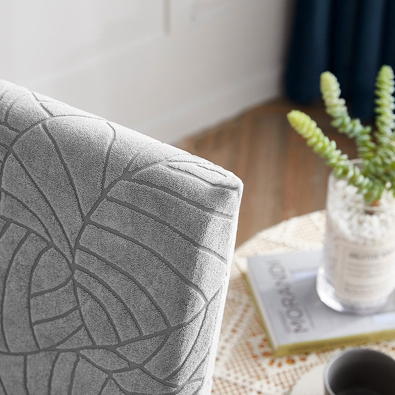 Wasserdichter Stuhlbezug Leaf in Hellgrau