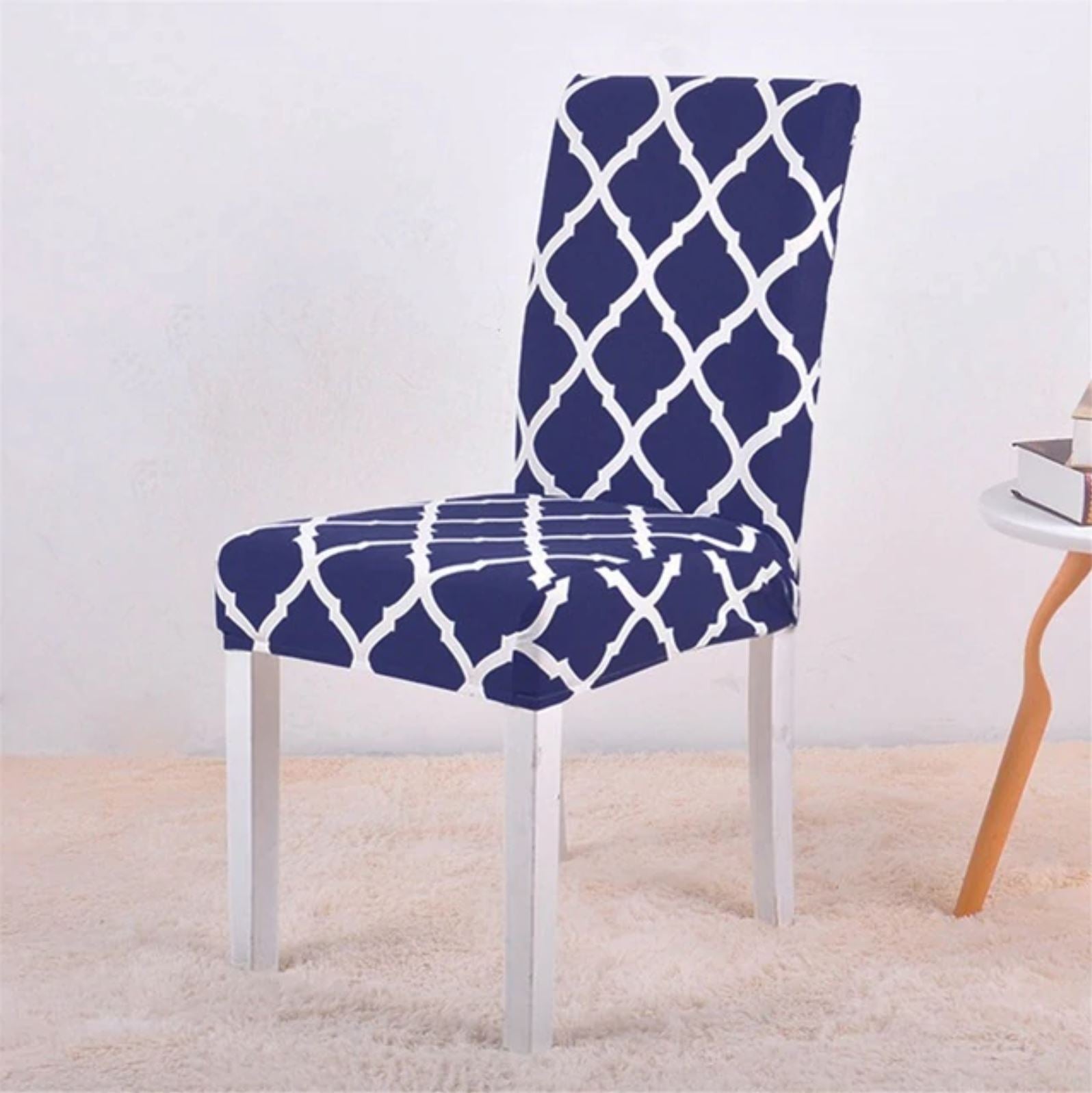 Blauer Vintage Stuhlbezug