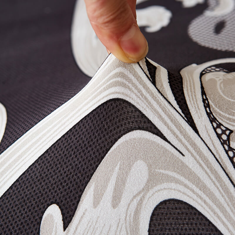 Vintage schwarzer Stuhlbezug