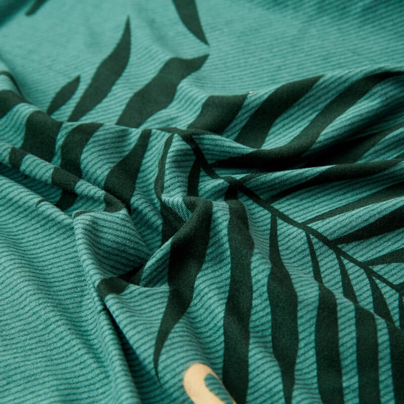 Grün bedruckter Stuhlbezug