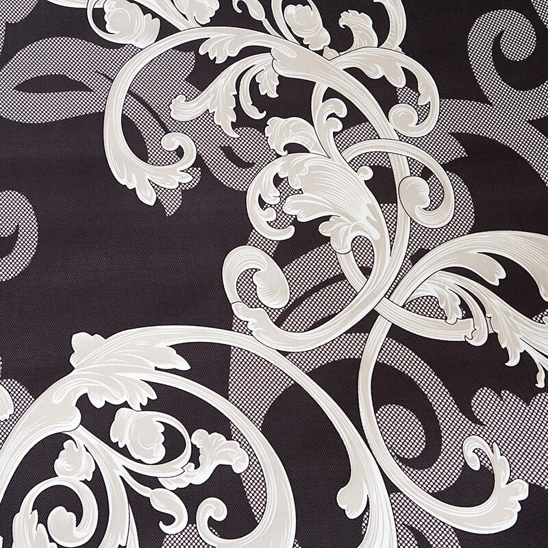 Vintage schwarzer Stuhlbezug