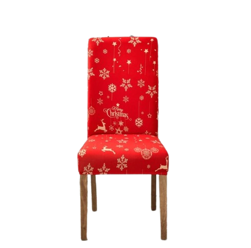 Roter Weihnachts-Hirsch-Stuhlbezug