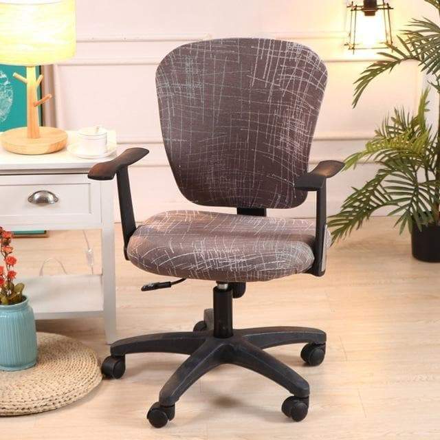 Brauner Vintage-Bürostuhlbezug