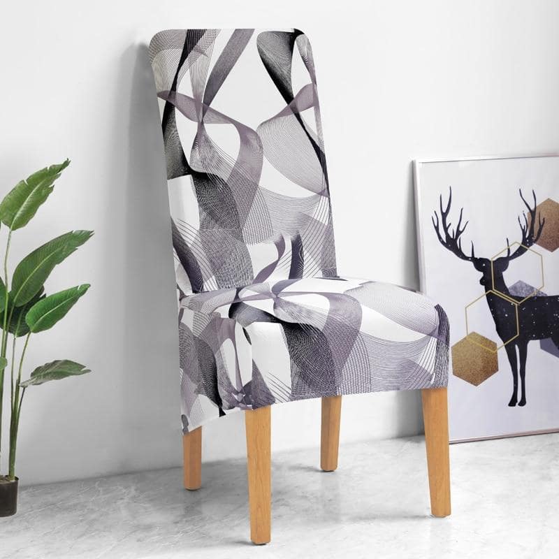 Königsgrauer großer Stuhlbezug