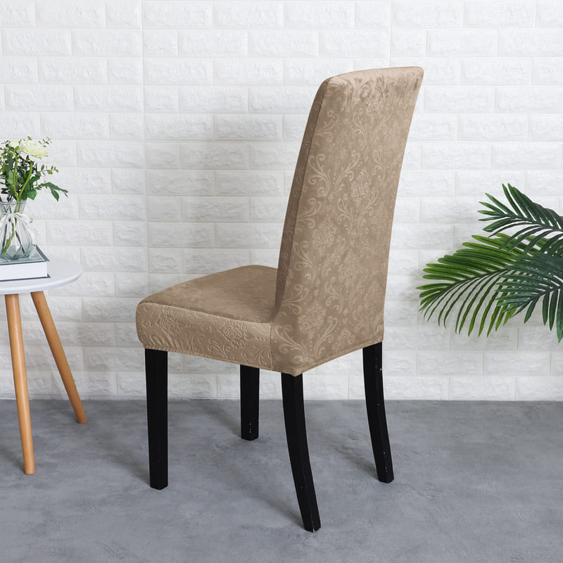 Lily Brown Samt-Stuhlbezug