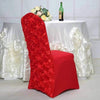 Stuhlbezug für Hochzeiten mit roten Blumen