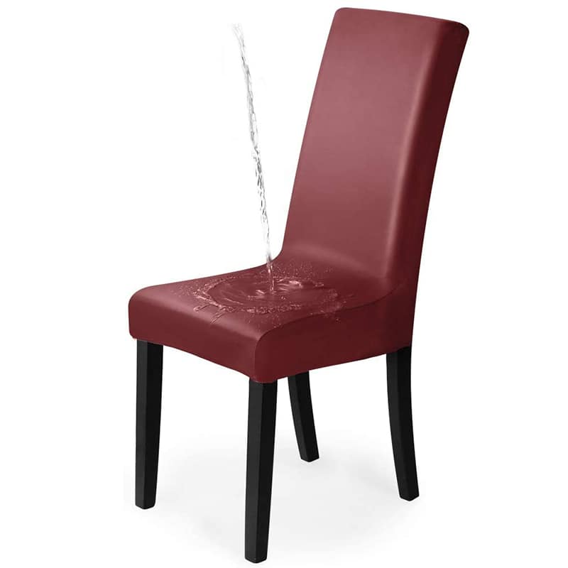 Sauvignon-roter Kunstleder-Stuhlbezug