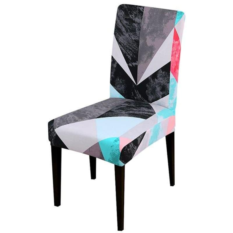 Grauer und schwarzer Stuhlbezug