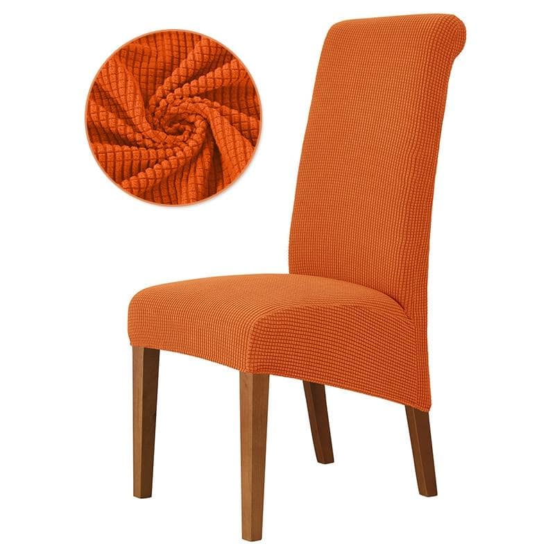 Orangefarbener, großer Stuhlbezug