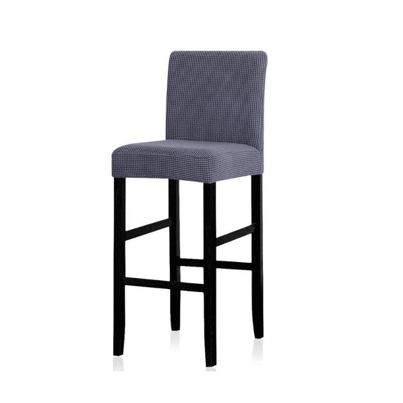 Anthrazitgrauer Barhockerbezug
