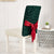Weihnachtsstuhlbezug aus grünem Samt