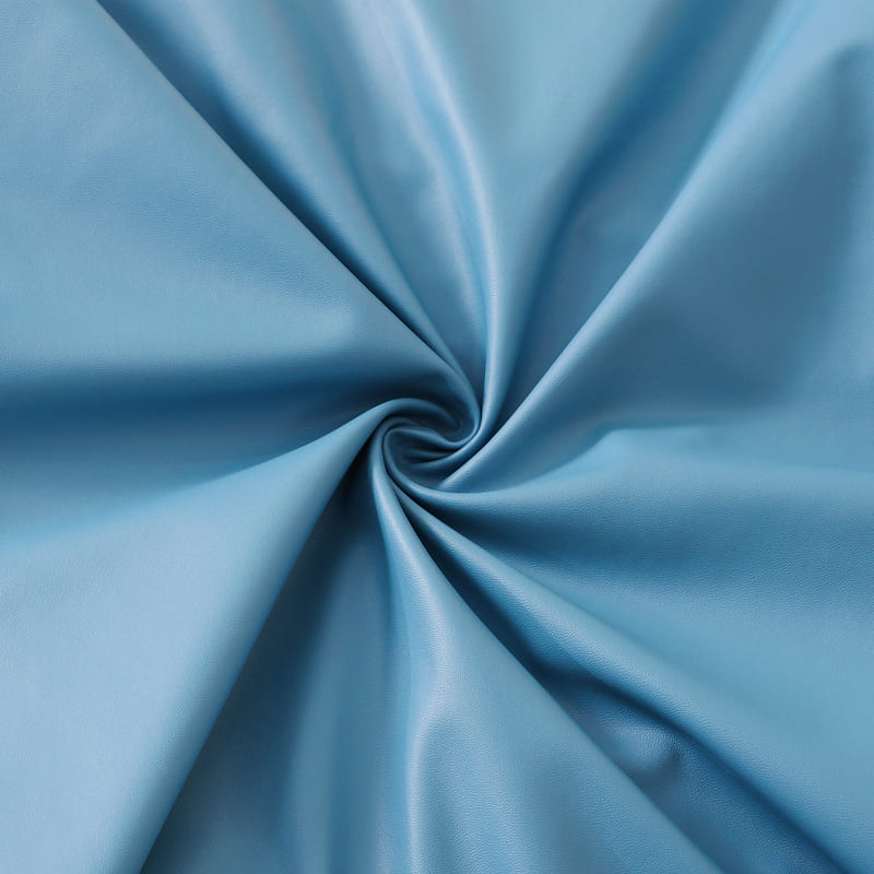 Himmelblauer Bürostuhlbezug aus Leder