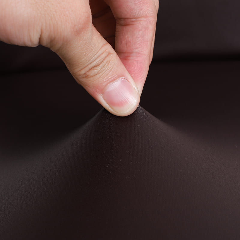 Kaffeebrauner Leder-Bürostuhlbezug