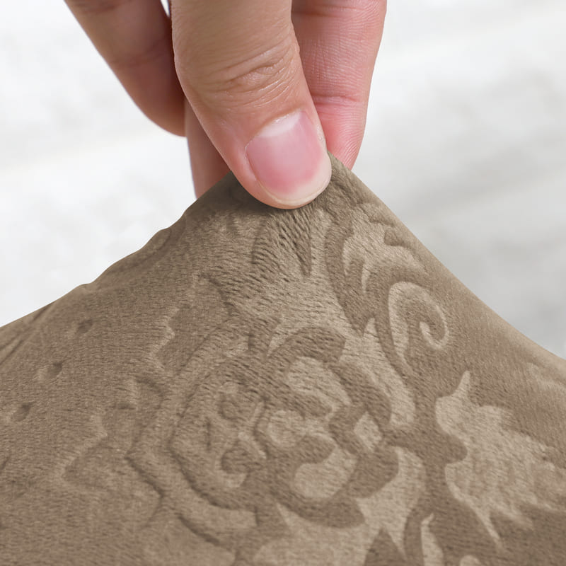 Lily Brown Samt-Stuhlbezug