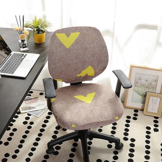 Dunkelbeiger Bürostuhlbezug